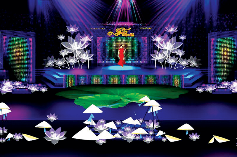 Thiết kế phông màn sân khấu đẹp nổi bật