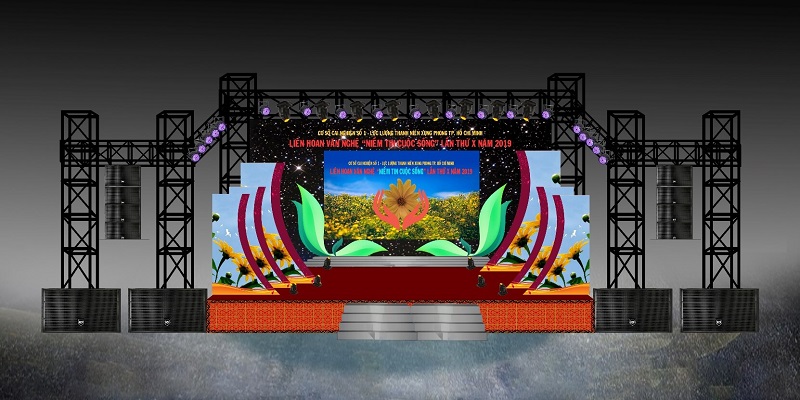 Thiết kế sân khấu phù hợp với tính chất của sự kiện